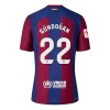 FC Barcelona Gundogan 22 Hjemme 23-24 - Herre Fotballdrakt